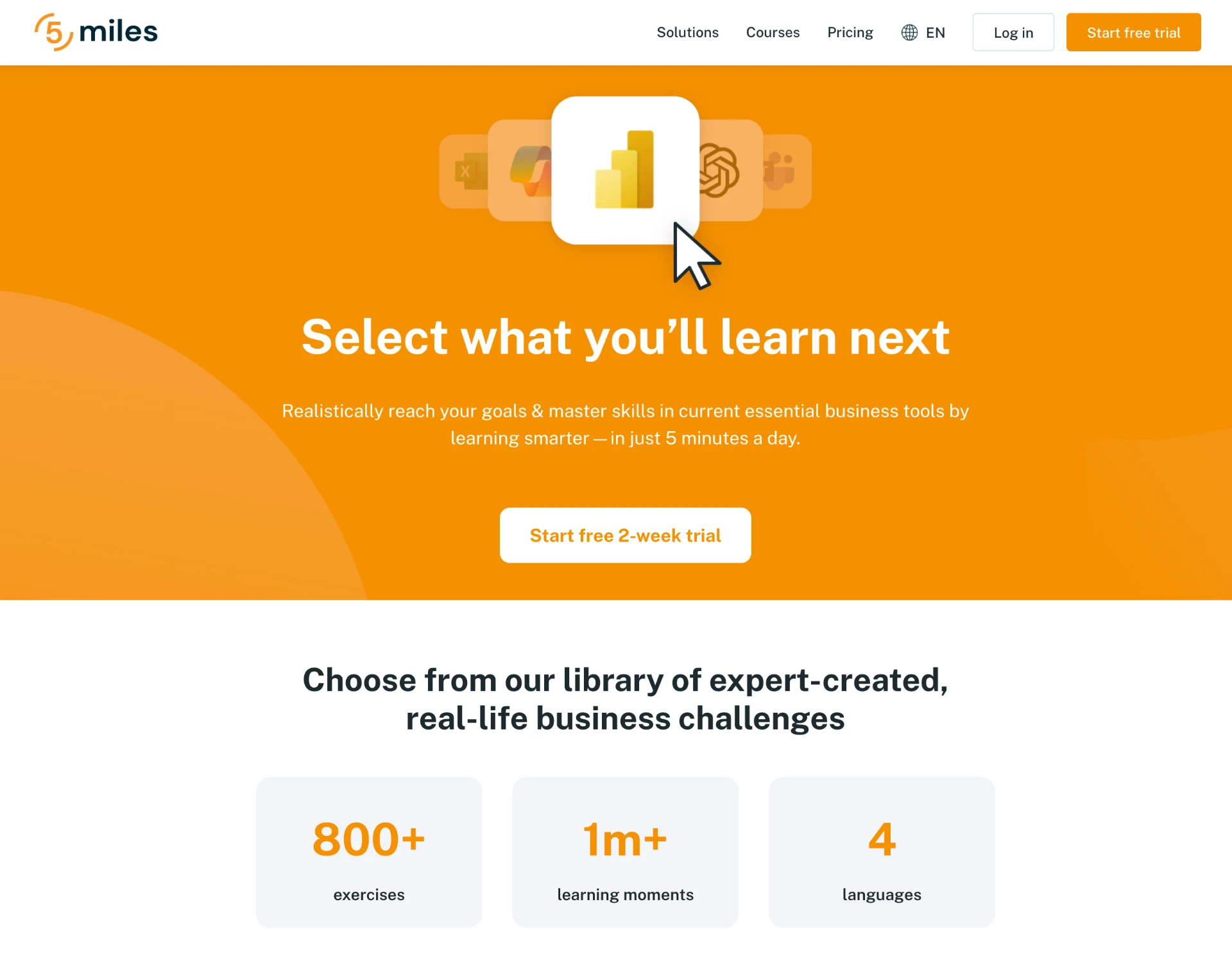 Website restructure and course-specific landing page copy for every course in their library, creating clear entry points for the right audience.