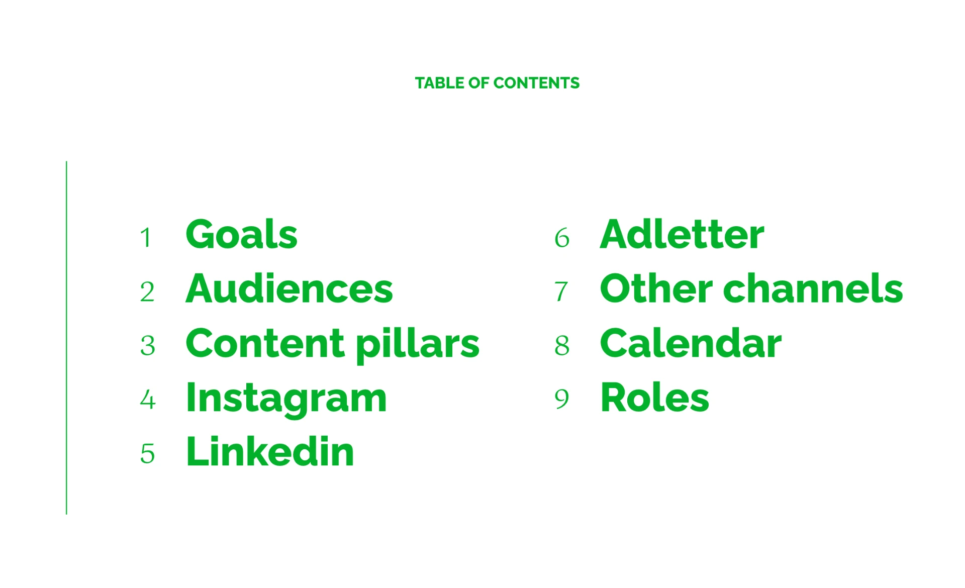 Constant communication and content strategy refinement across all channels at all times.