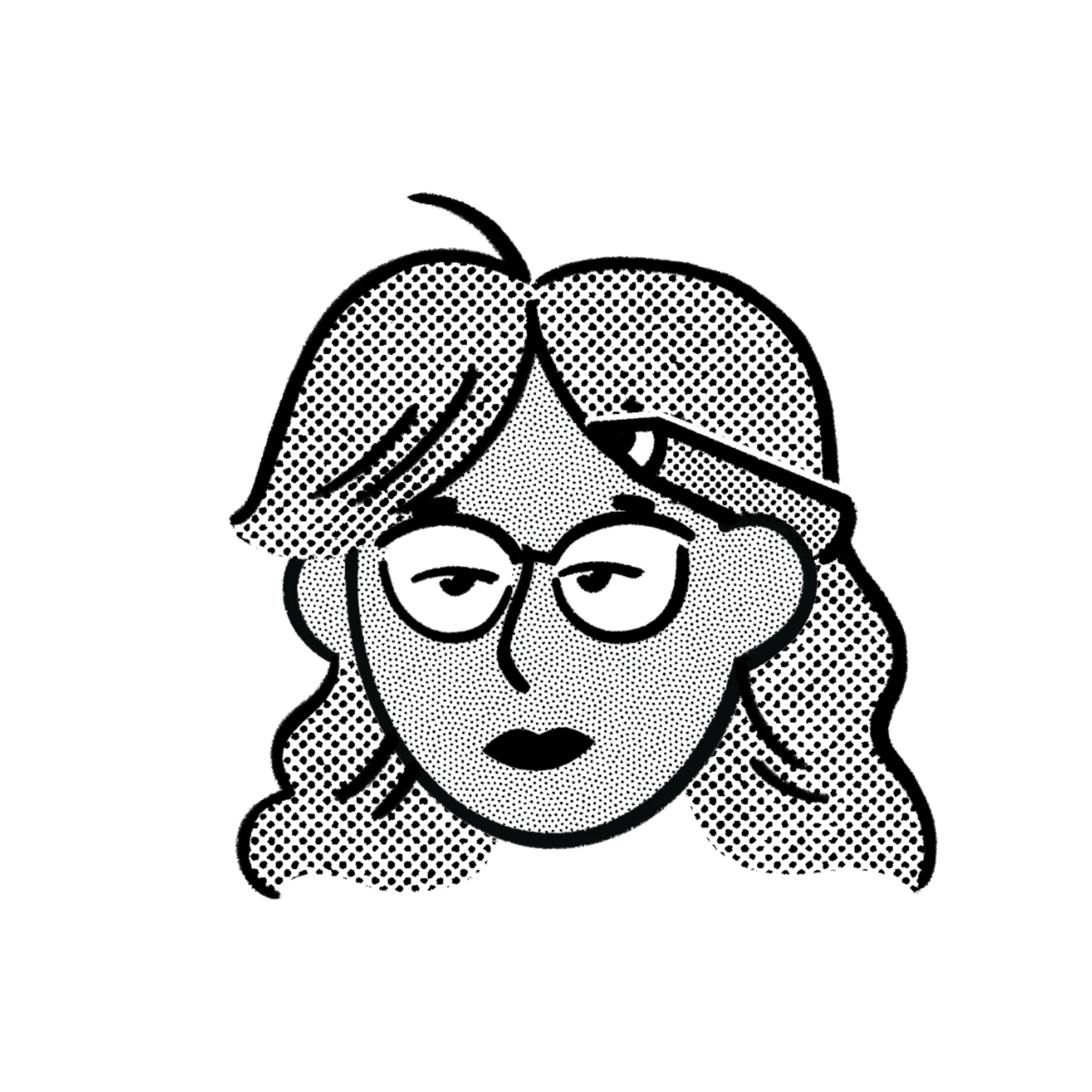 Illustrated portrait of Kelly Abel