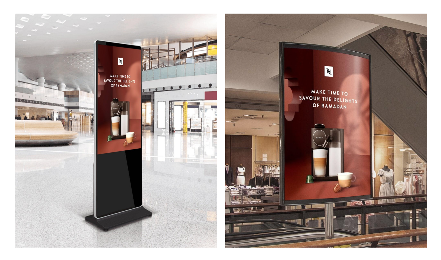 Creative concepts, messaging matrixes, and key copy across digital and OOH for a Ramadan campaign brief.